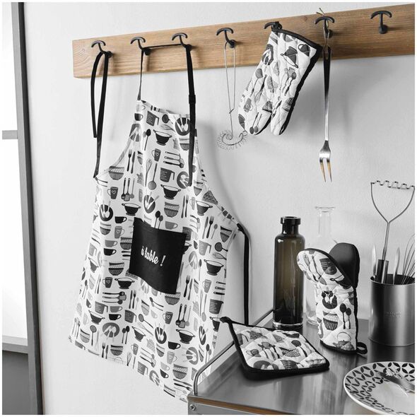 Γάντι κουζίνας από βαμβάκι με ενισχύσεις σιλικόνης, 19 x 19 cm Douceur d`Interieur