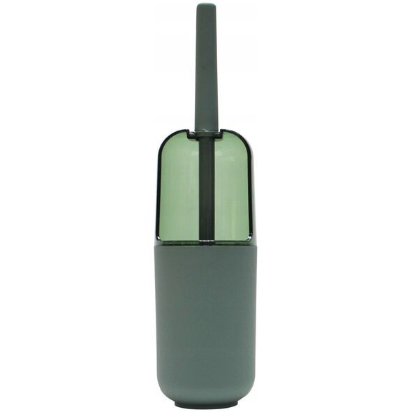 Βούρτσα τουαλέτας Douceur d`Interieur με πλαστικό δοχείο, χακί, 10 x 37,5 εκ.