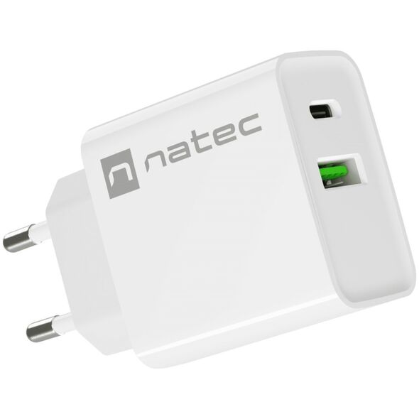 Φορτιστής Natec Ribera 1x USB-A 1x USB-C 3 A (NUC-2061)