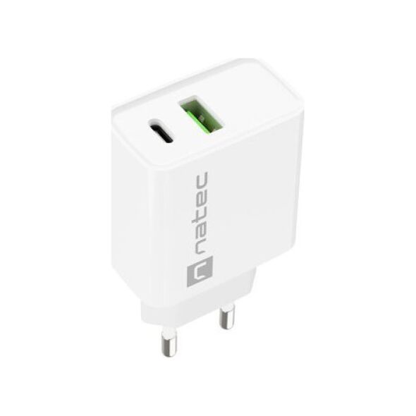 Φορτιστής Natec Ribera 1x USB-A 1x USB-C 3 A (NUC-2061)
