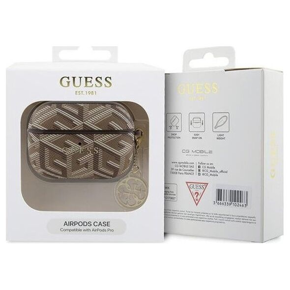 Guess Guess GUAPPGCE4CW θήκη AirPods Pro καφέ GCube Charm