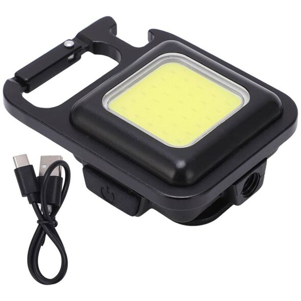 Φακός OEM Mini λαμπτήρας φακός μπρελόκ COB LED μαύρο