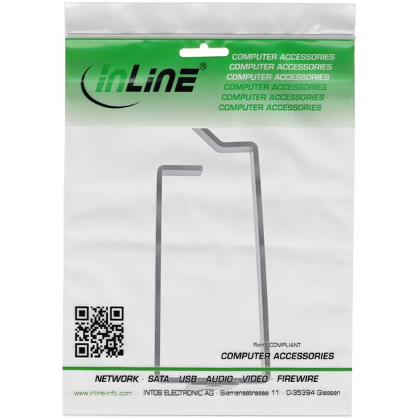 Διοργανωτής InLine InLine® Βραχίονας καλωδίου, μεταλλικός, 40x80mm μαύρο