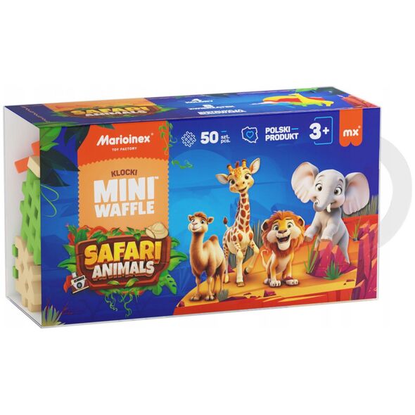 *****Μίνι γκοφρέτες ζώα σαφάρι 50τεμ 07092