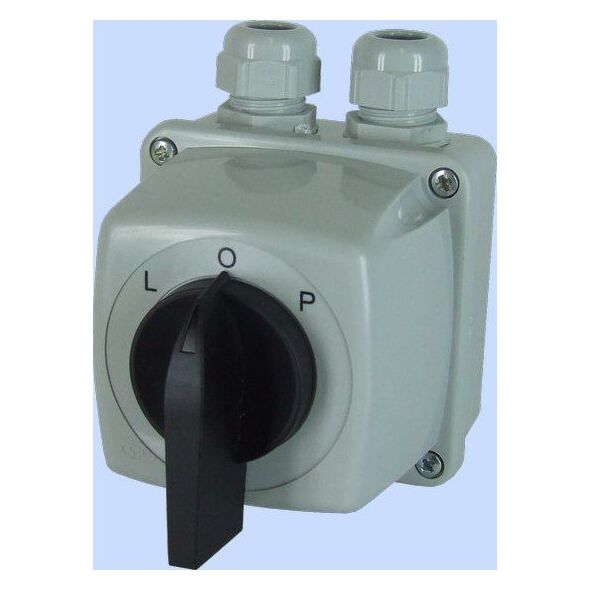 Διακόπτης καμερών L-0-P 3P 16A IP44 Łuk E16-43 σε περίβλημα (951642)