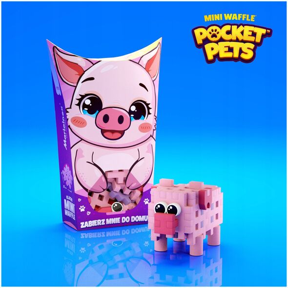 *****Μίνι βάφλες τσέπης PocketPets Świnka 06903