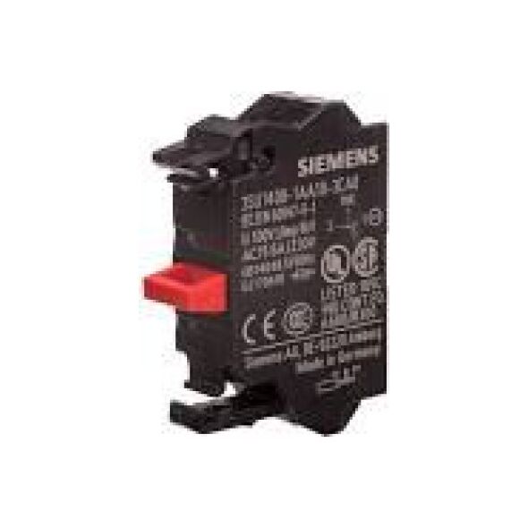 Siemens Μπλοκ επαφών 1R μετωπική τοποθέτηση σύνδεση με ελατήριο Sirius ACT (3SU1400-1AA10-3CA0)