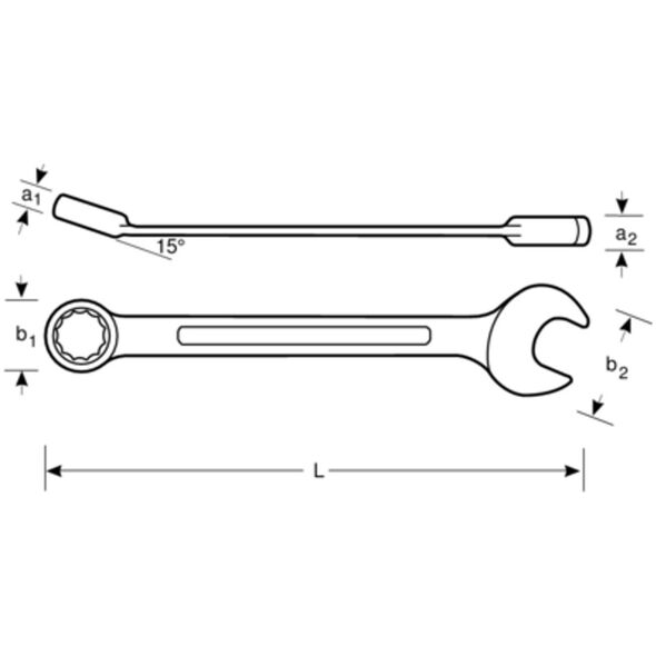 Bahco Γερμανικό κλειδί μετρικό 65 mm BAHCO
