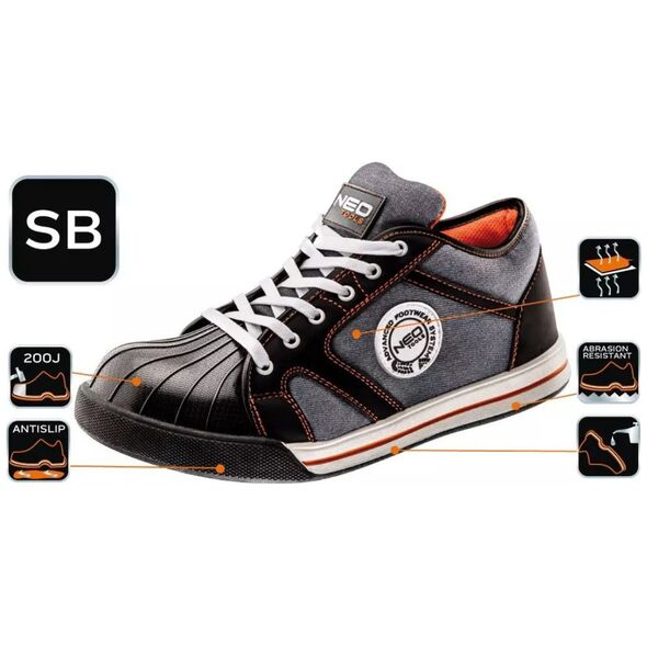 Neo Επαγγελματικά παπούτσια με ατσάλινη μύτη μέγεθος 40 (82-111)