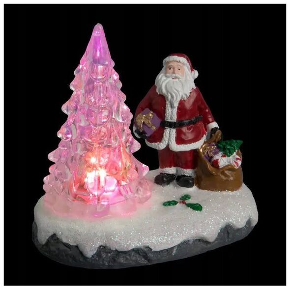 Fééric Lights and Christmas Στολίδι LED, Άγιος Βασίλης με χριστουγεννιάτικο δέντρο