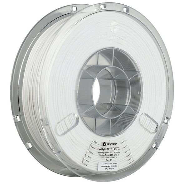 Νήμα Polymaker PolyMax Tough PETG 1,75mm 0,75kg - Λευκό