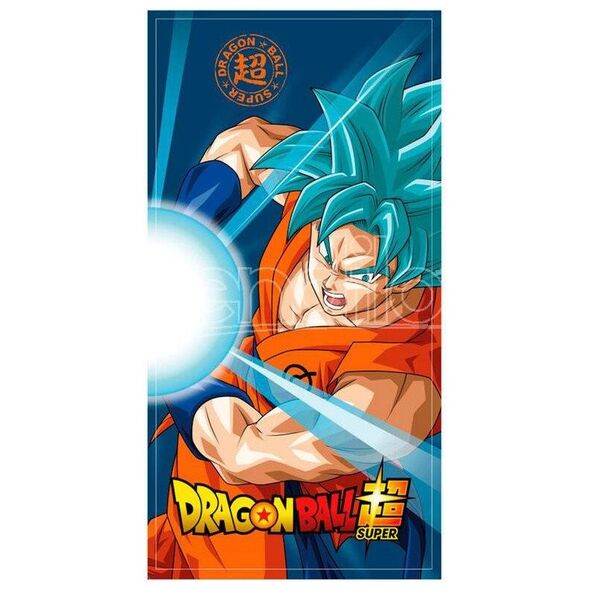 Πετσέτα παραλίας από βαμβάκι Toei Animation Dragon Ball Super Goku Super Saiyan Μπλε