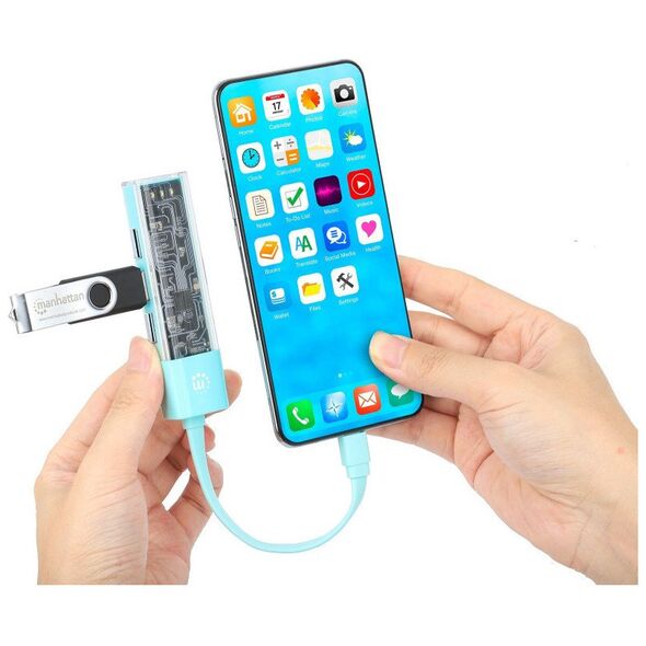 4-Portowy Hub USB 3.2 Gen1 Typ-A/C do 4x USB-A 3.0 181020