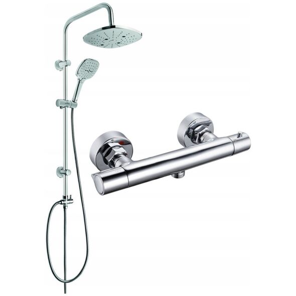 Ακουστικό ντους Invena INVENA DESZCZOWNIA ROTONDA KWADRATOWA BIALA - AU-27-K02