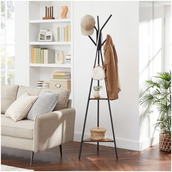 Κρεμάστρα RCR16BX, μαύρο/καφέ