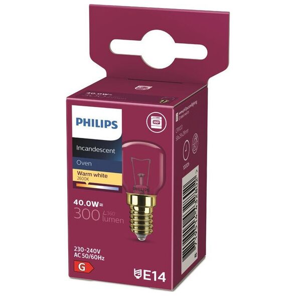 Philips App 40.0W E14 230-240V T29 OV 1PF/10