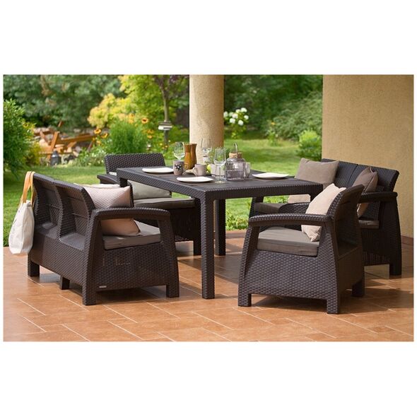 Τραπέζι κήπου Melody καφέ 3253924841328