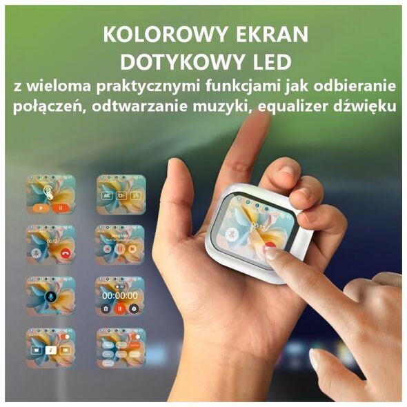 Ασύρματα ακουστικά Bluetooth μείωση θορύβου ANC οθόνη LCD