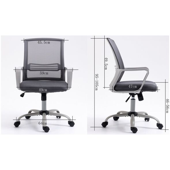 Καρέκλα γραφείου ACTIVEJET YK01 γκρι