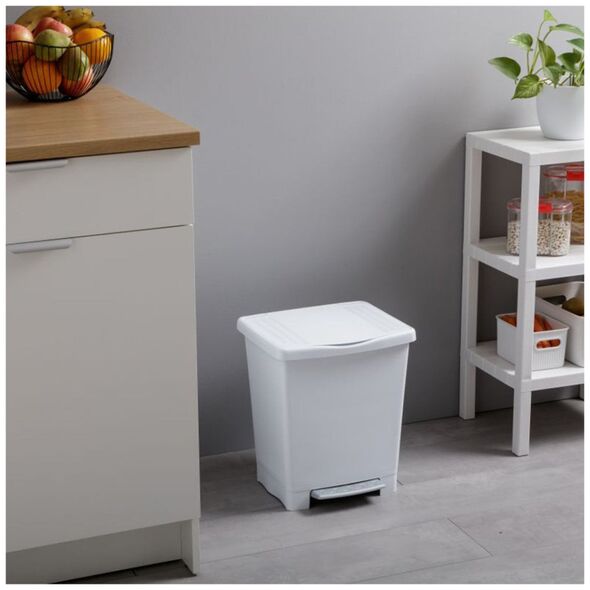 Κάδος Πεντάλ Millenium 23L λευκός 8411801101414