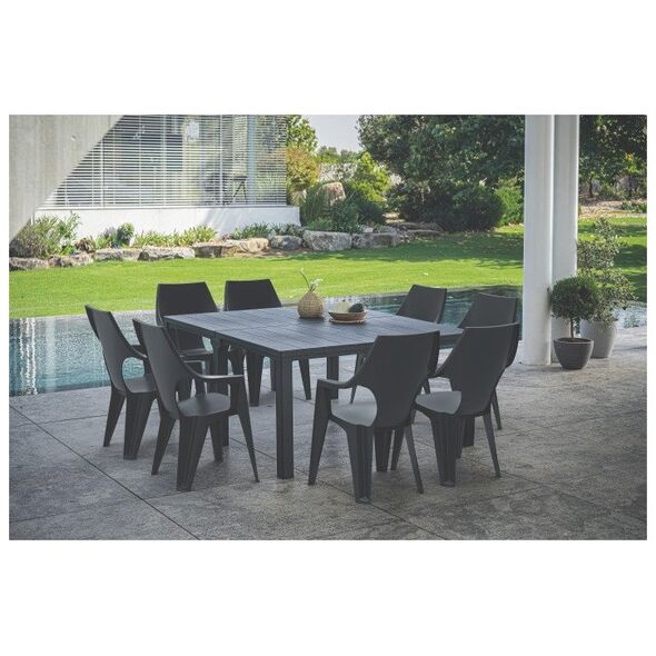 Τραπέζι κήπου Julie Double Table (2 διαμορφώσεις) γκρι 8711245150376