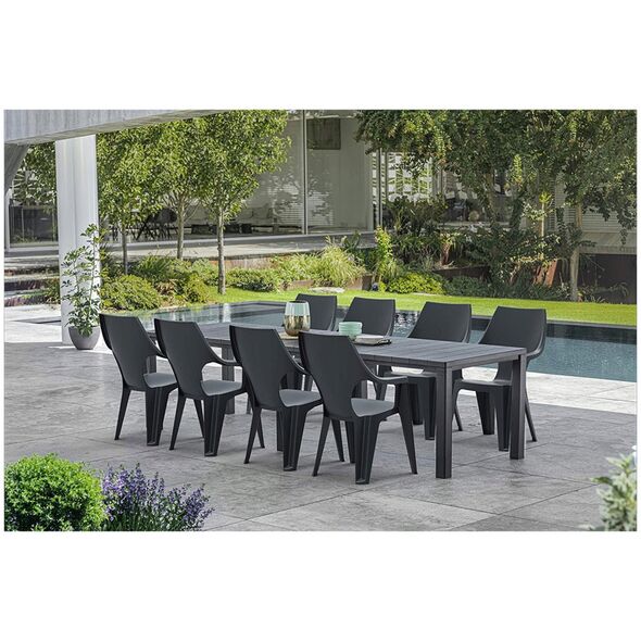 Τραπέζι κήπου Julie Double Table (2 διαμορφώσεις) γκρι 8711245150376