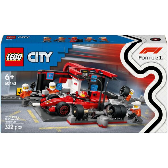 City Formula 1 F1® Pit stop και μηχανικοί με το μονοθέσιο Ferrari (60443)