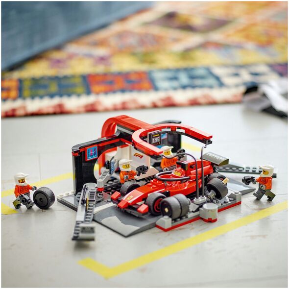 City Formula 1 F1® Pit stop και μηχανικοί με το μονοθέσιο Ferrari (60443)