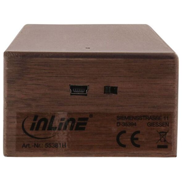 Ηχείο InLine Woodbrick καφέ (55381H)