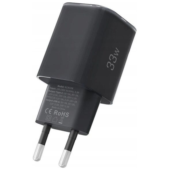 TECH-PROTECT NCM33W 2-PORT NETWORK CHARGER PD33W/QC3.0 BLACK