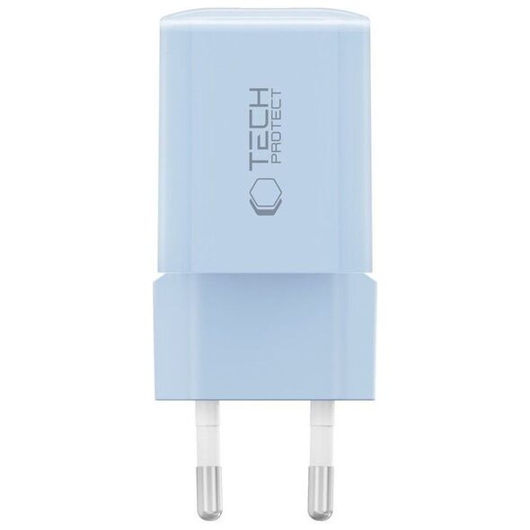 TECH-PROTECT NCM33W 2-PORT NETWORK CHARGER PD33W/QC3.0 BABY BLUE