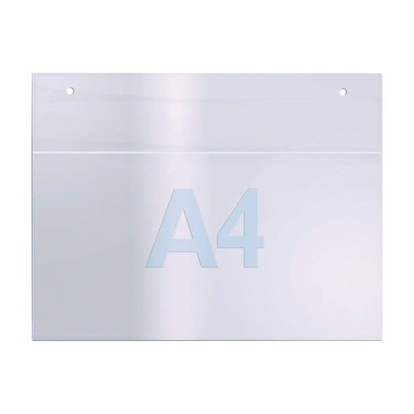 Twinco Επιτοίχια βάση για φυλλάδια DIN A4 οριζόντια ακρυλικό διαφανές