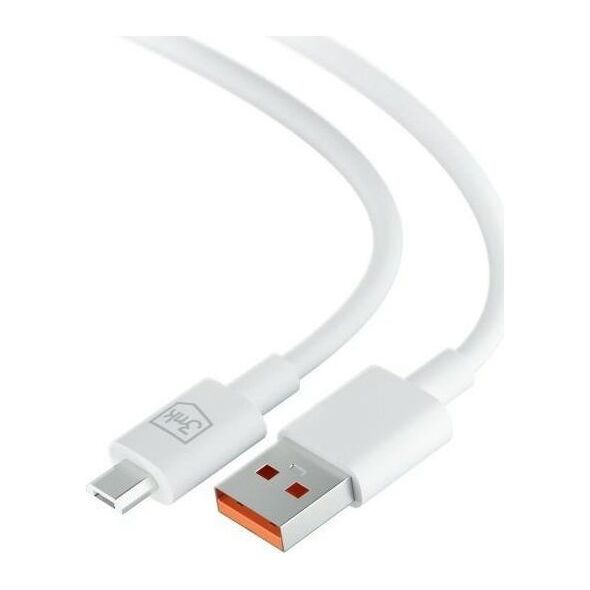 3MK USB-A - καλώδιο microUSB 1,2 m Λευκό (5903108541176) 13185557 5903108541176