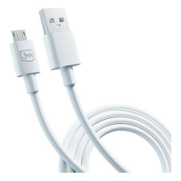 3MK USB-A - καλώδιο microUSB 1,2 m Λευκό (5903108541176) 13185557 5903108541176