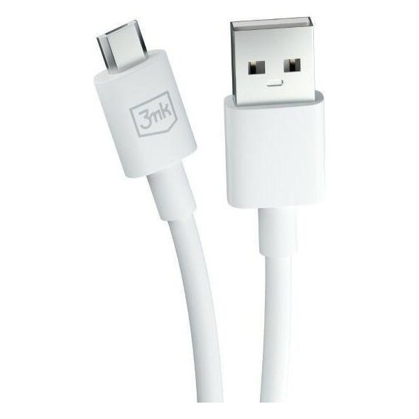 3MK USB-A - καλώδιο microUSB 1,2 m Λευκό (5903108541176) 13185557 5903108541176