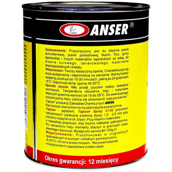 Anser ΚΟΛΛΑ ΤΑΠΕΤΣΑΡΙΑΣ 0.8L
