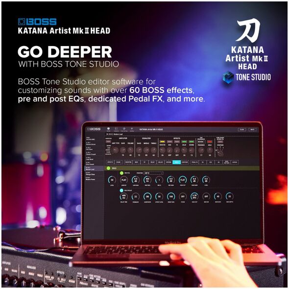 Ενισχυτής κιθάρας Hugo Boss Boss Katana-Artist Head MkII, 100 W