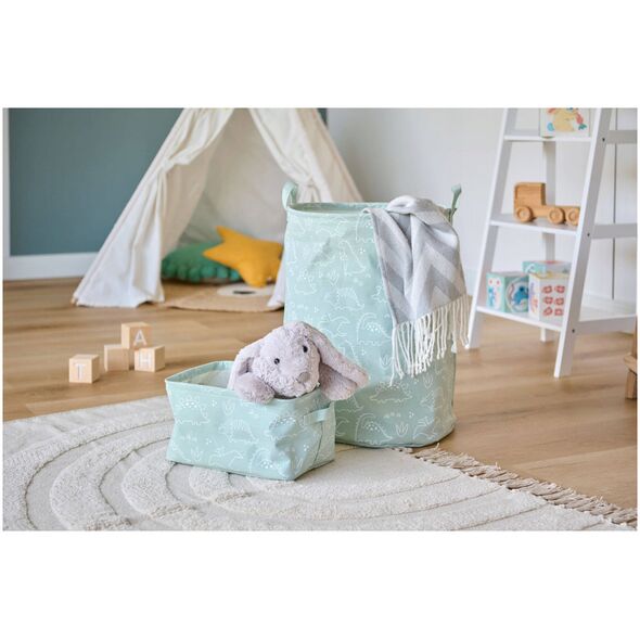 Καλάθι απλύτων Zeller "Dino", καμβάς Ø38x48