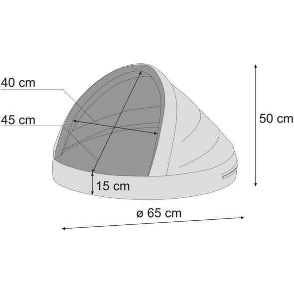 Hobbydog R1 ΣΠΗΛΙΑ ΣΚΥΛΟΥ ΓΚΡΙ INARI