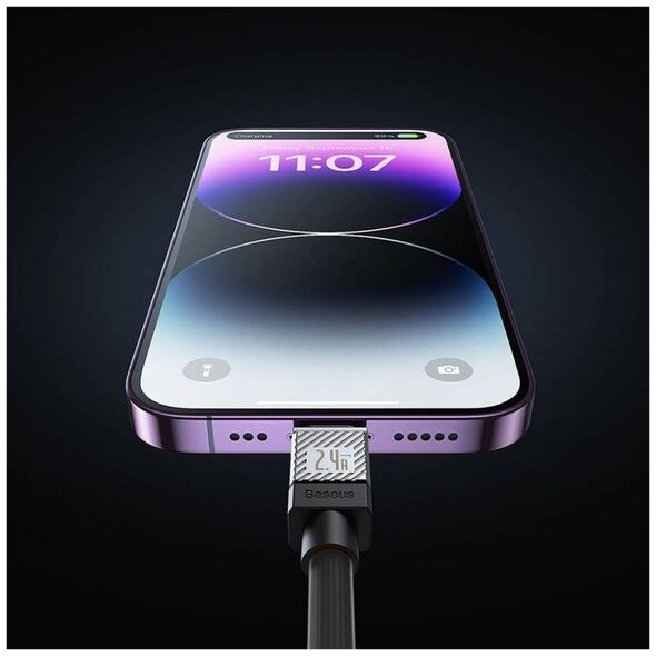 Καλώδιο USB Baseus USB-C - Lightning 1 m Μαύρο (BRA012824)