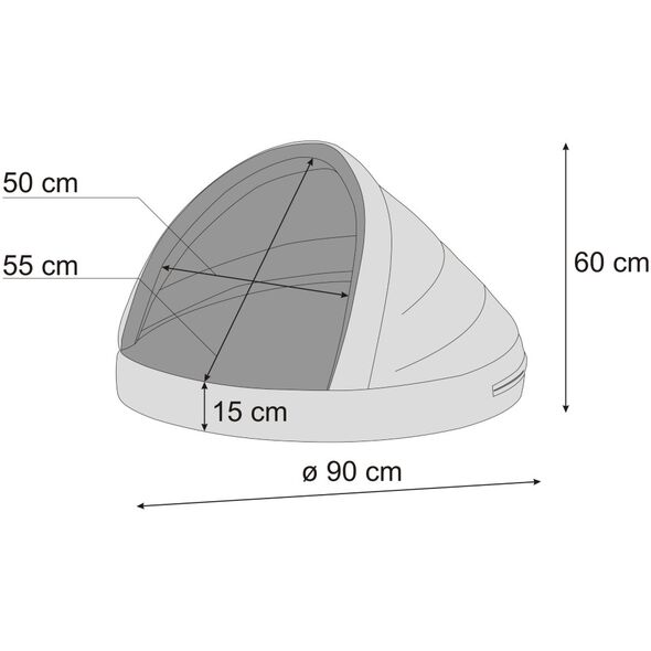 Hobbydog R2 ΣΠΗΛΙΑ ΣΚΥΛΟΥ ΓΚΡΙ INARI