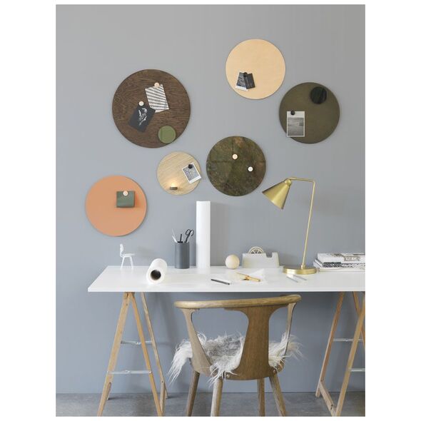 NAGA Μαύρος μαγνητικός γυάλινος πίνακας 25 cm (70201)