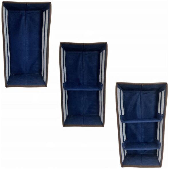 Κουτί με διαχωριστικά M 30 5x15 5x10cm Μπλε 8004226010104