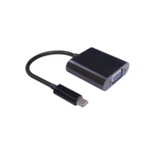 Προσαρμογέας USB MicroConnect USB-C - VGA Czarny (USB3.1CVGA)