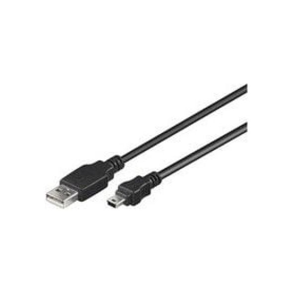 Καλώδιο USB MicroConnect USB-A - 0.5 m Μαύρο (USBAMB505)