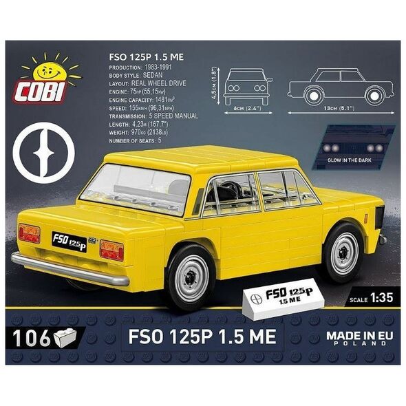 COBI 24588 Youngtimer FSO 125p 1,5 ME 106 cl
