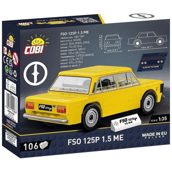 COBI 24588 Youngtimer FSO 125p 1,5 ME 106 cl