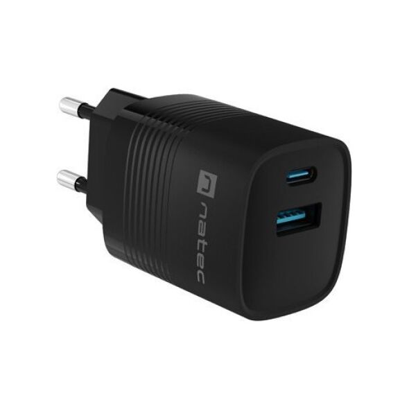 Φορτιστής Natec Ribera GAN 1x USB-A 1x USB-C 30W (NUC-2141)