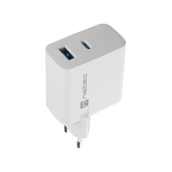 Φορτιστής Natec Ribera GAN 1x USB-A 1x USB-C 45W (NUC-2142)
