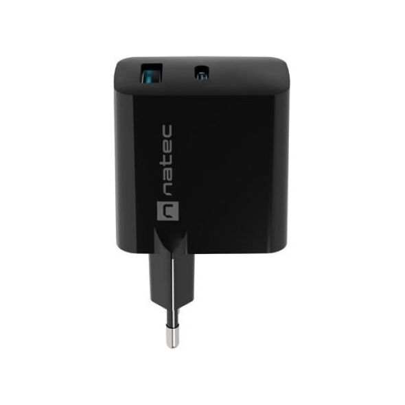 Φορτιστής Natec Ribera GAN 1x USB-A 1x USB-C 65W (NUC-2145)